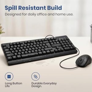 Lapcare E9 Wired Keyboard and Mouse Combo