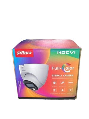 Unlock Ultimate Security with Dahua 2MP HD Full Color Eyeball Dome Camera DH-HAC-HDW1209TLQP-LED