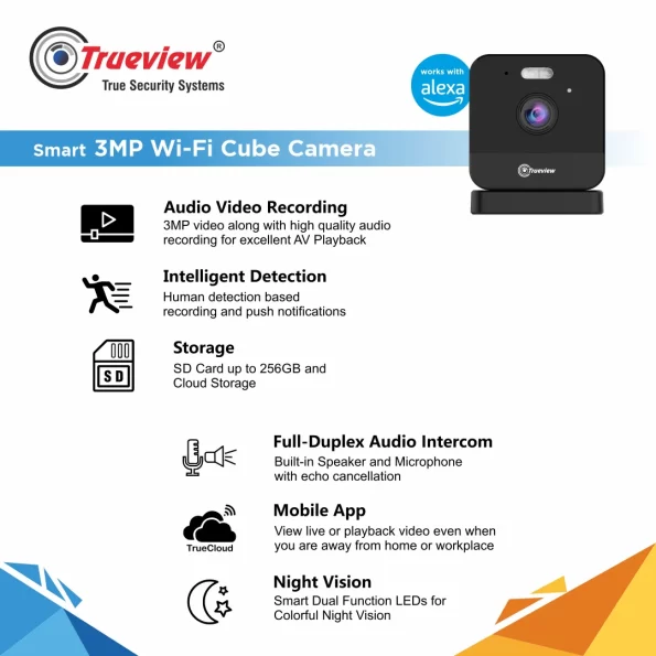 Smart 3MP Wi-Fi Cube Camera