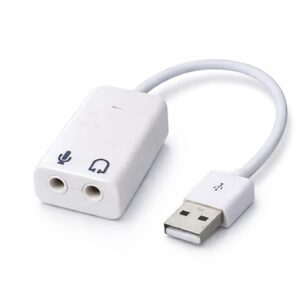 External Audio Adapter Stereo Sound Card