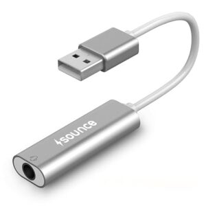 Sounce USB to 3.5mm Female Adapter, USB